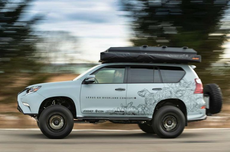 Новый внедорожник Lexus: палатка на крыше и откидная скамейка