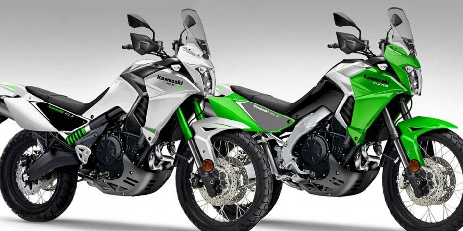 Внедорожный турист зелёного цвета: у Kawasaki появится турэндуро KLX700