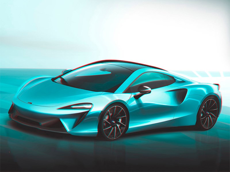 Мощность нового гибридного суперкара MClaren превысит 600 лошадиных сил